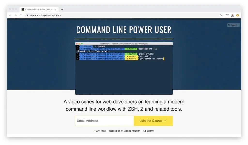 command line power user coding videos