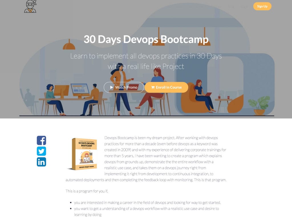 30 Days Devops Bootcamp information page