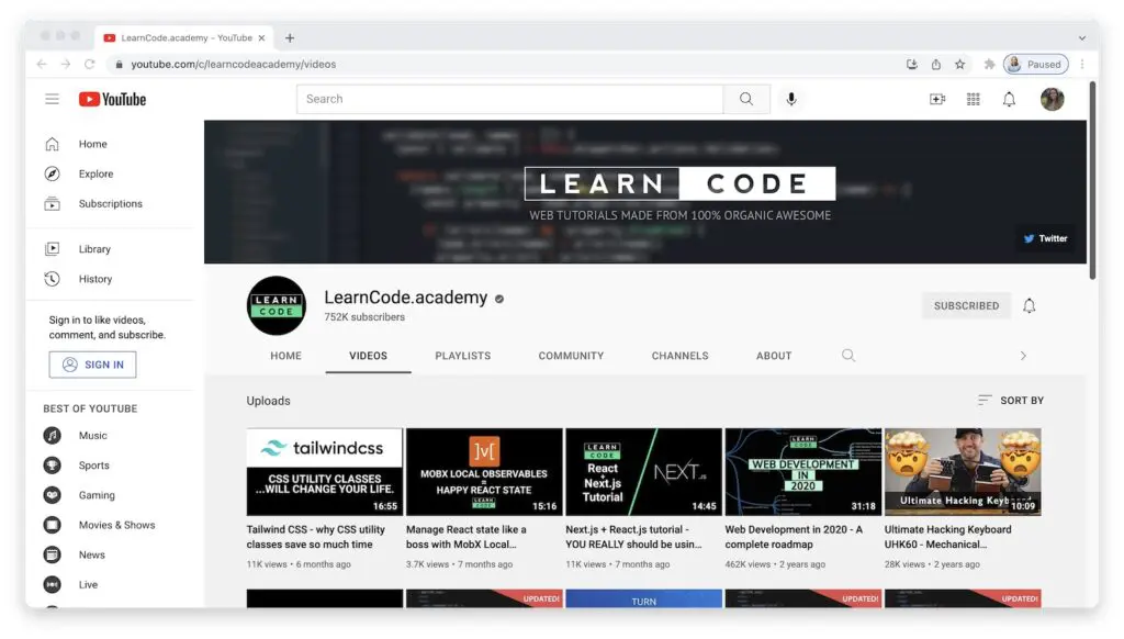 learncode.academy youtube