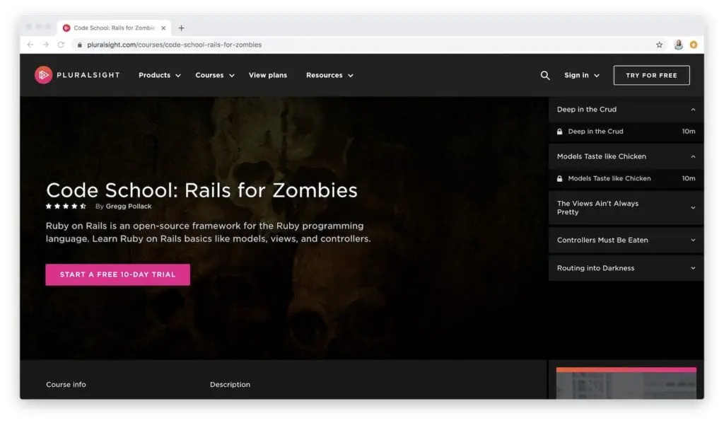 learn at rails for zombies