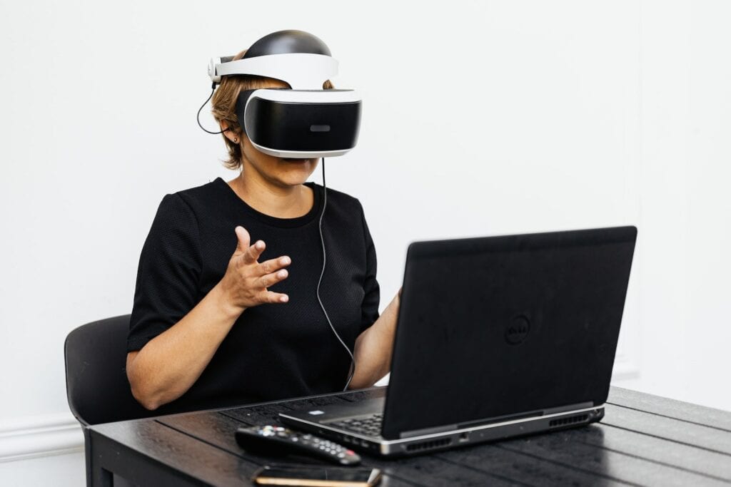Virtual Reality with laptop