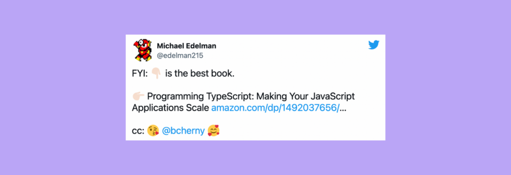 Programming typescript tweet