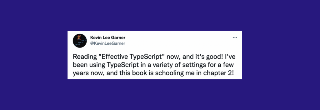 Effective Typescript tweet