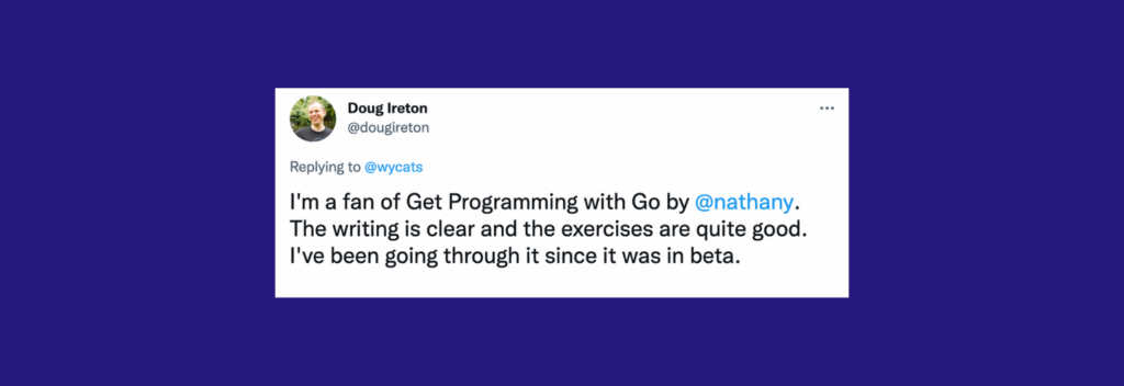 Ge programming with go tweet