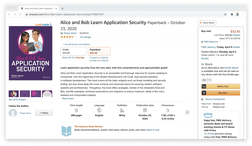 amazon alice and bob learn application security book