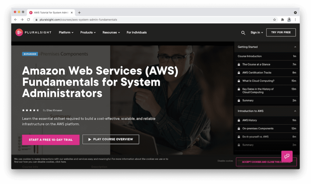 Pluralsight Amazon web services fundamentals for system administrators