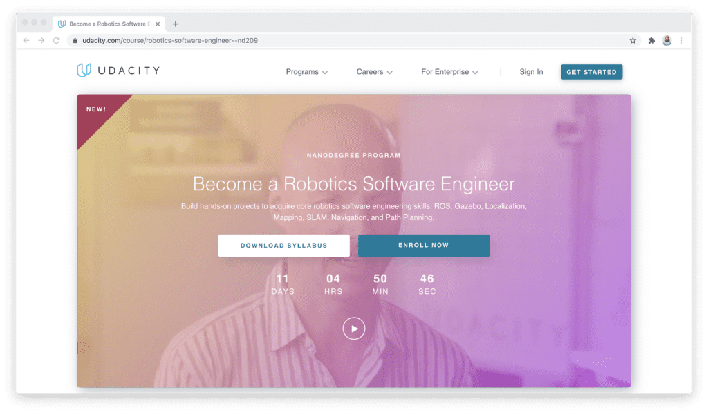 Become a Robotics Software Engineer on Udacity