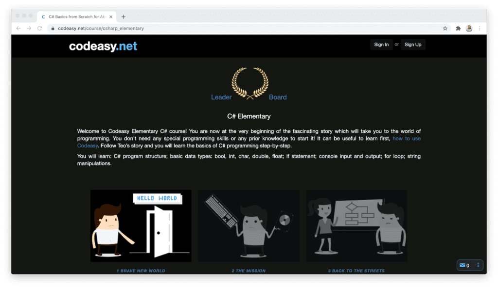codeasy homepage