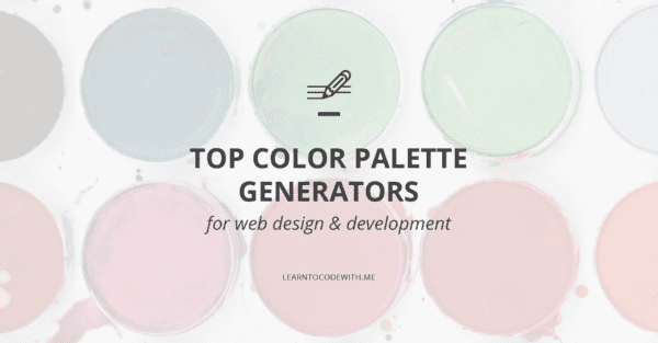 Color palette generators