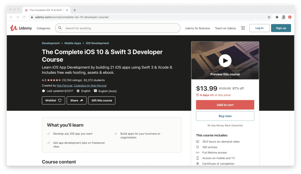 Complete iOS 10 swift 3 Developer Course
