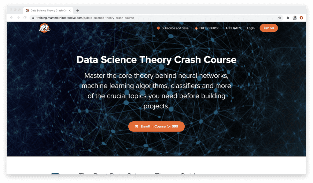 Data science theory crash course