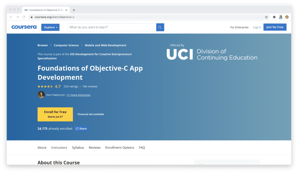 foundations of objective-c app development