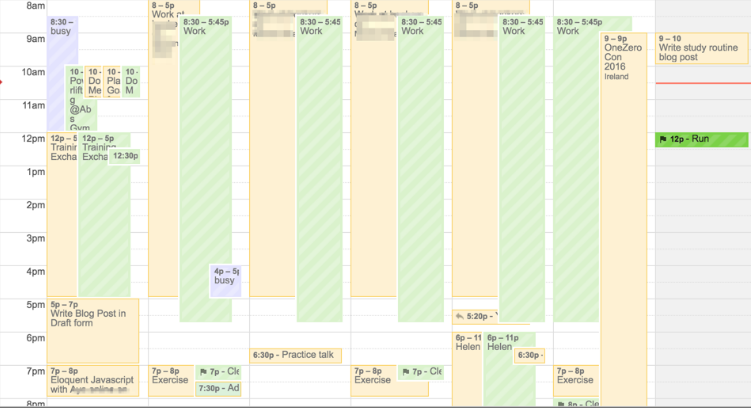 I recommend using Google Calendar in your study routine.