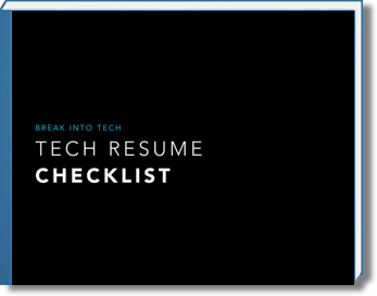 tech resume checklist