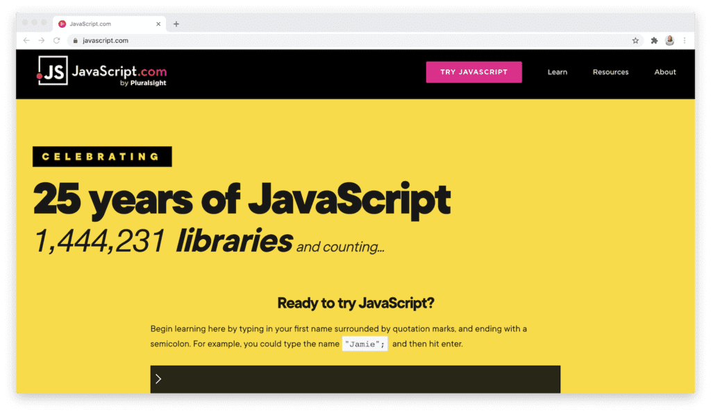 learn at javascript.com