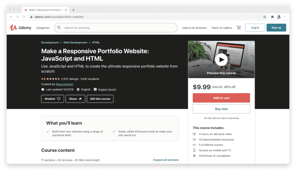 JavaScript and HTML - Udemy