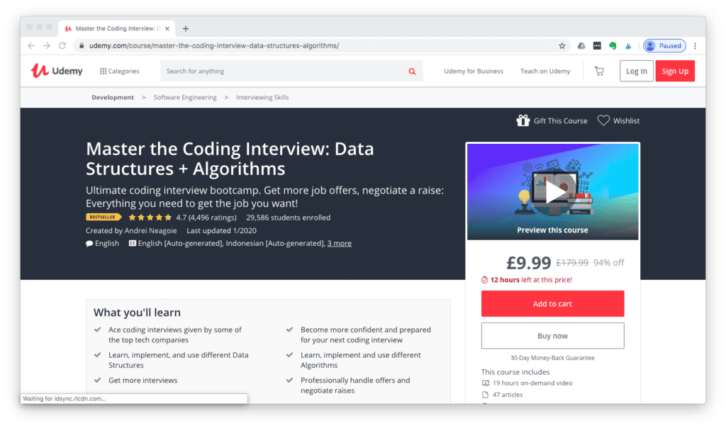 Master the Coding Interview