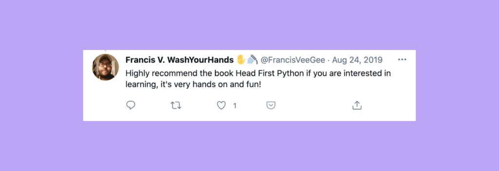 head first python tweet