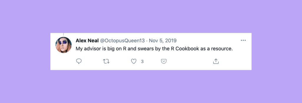 r cookbook tweet