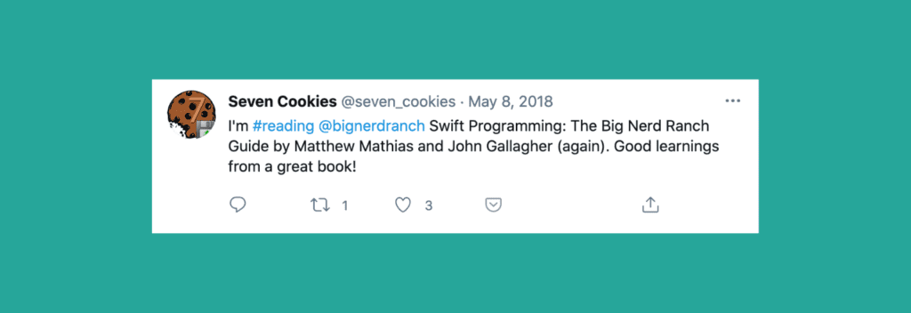 swift programming tweet
